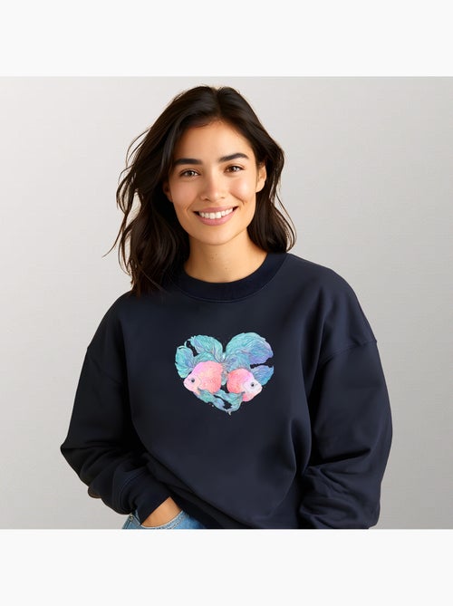 Felpa Donna - FISHES - Kiabi
