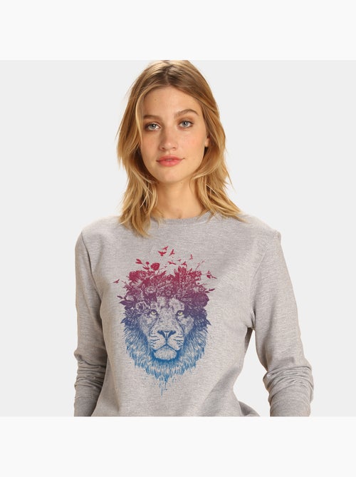 Felpa Donna - FLORAL LION - Kiabi