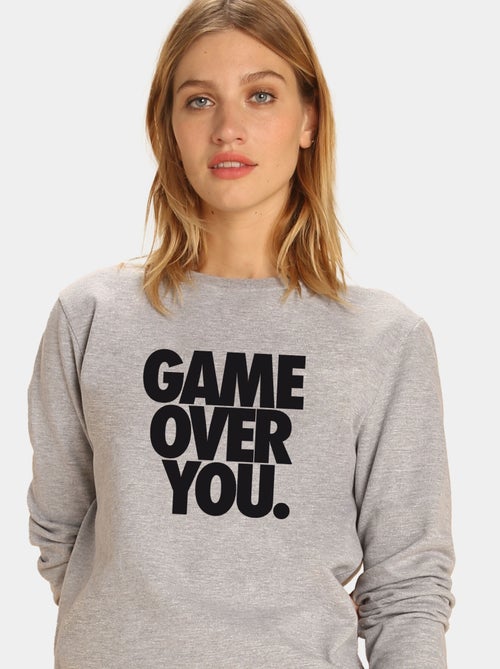 Felpa Donna - GAME OVER YOU - Kiabi