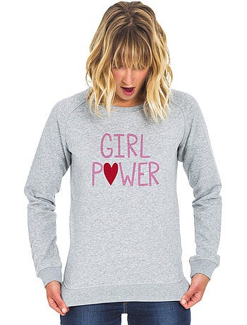 Felpa donna - girl power mpt- natale