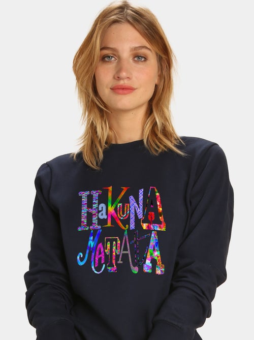 Felpa Donna - HAKUNA MATATA COLOR - Kiabi