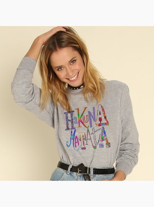Felpa Donna - HAKUNA MATATA COLOR - Kiabi