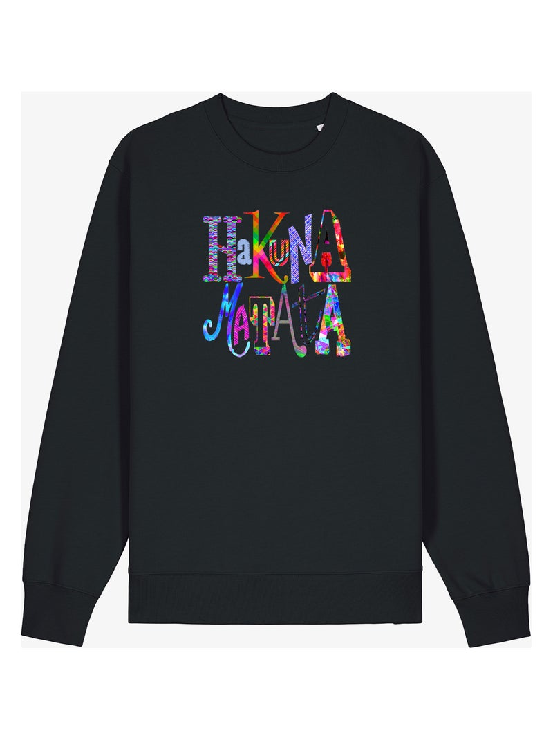 Felpa Donna - HAKUNA MATATA COLOR Nero - Kiabi