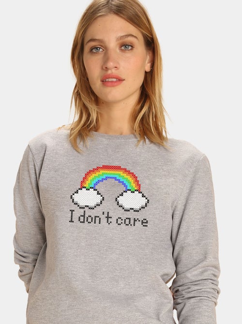 Felpa Donna - I DONT CARE - Kiabi