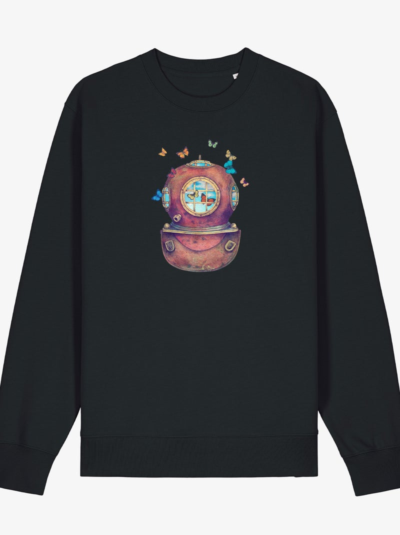 Felpa Donna - INNER SPACE SQUARE Nero - Kiabi