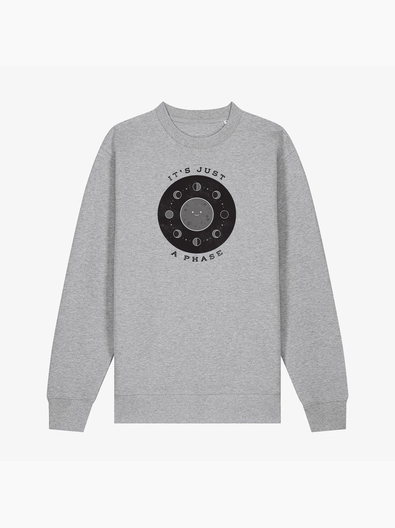 Felpa Donna - IT S JUST A PHASE Grigio melangiato - Kiabi