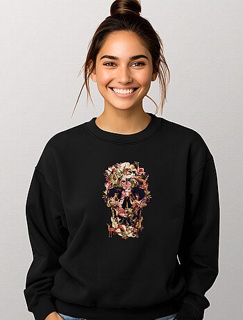 Felpa Donna - JUNGLE SKULL