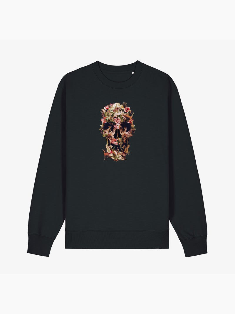 Felpa Donna - JUNGLE SKULL Nero - Kiabi
