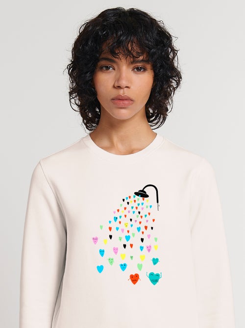 Felpa Donna - LOVE SHOWER - Kiabi