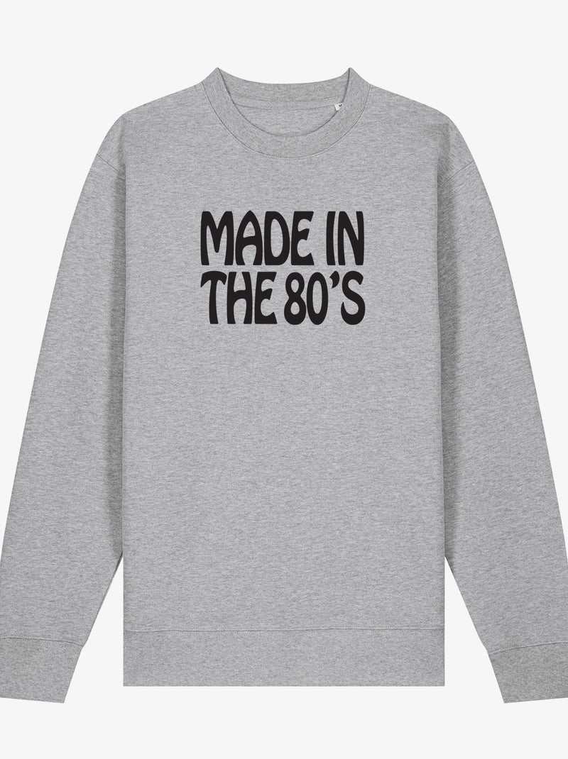 Felpa Donna - MADE IN THE 80 Grigio melangiato - Kiabi