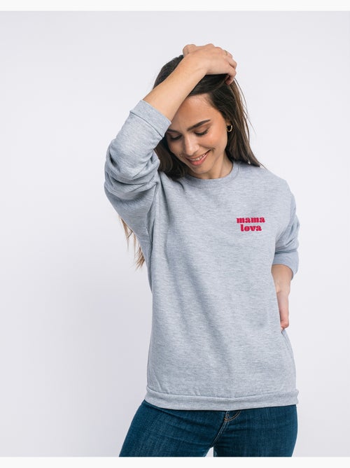 Felpa Donna - MAMA LOVA CŒUR ROUGE - Kiabi Felpa Donna - MAMA LOVA CŒUR ROUGE - Kiabi
