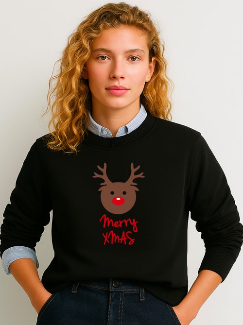 Felpa Donna - MERRY XMAS RENNE - Kiabi