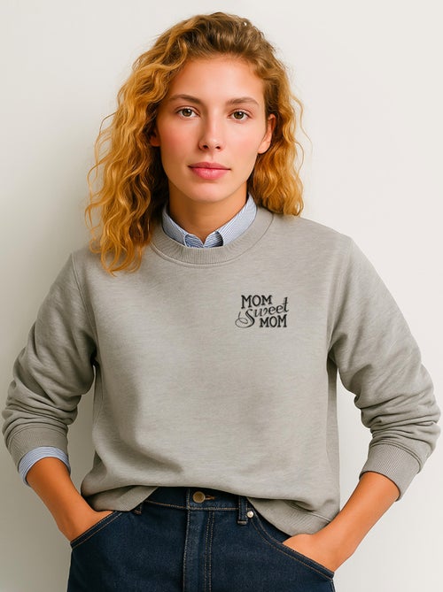 Felpa Donna - MOM SWEET MOM CŒUR - Kiabi