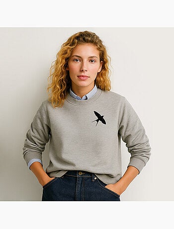 Felpa Donna - NIGHT SWALLOW CŒUR