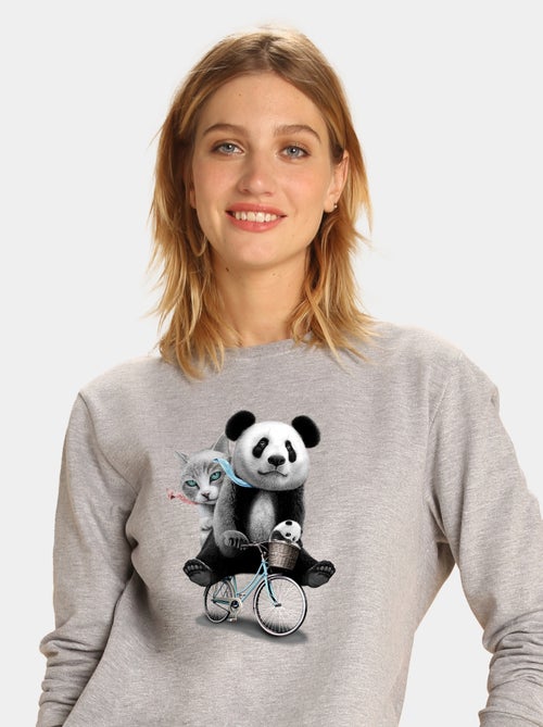 Felpa Donna - PANDA BICYCLE - Kiabi
