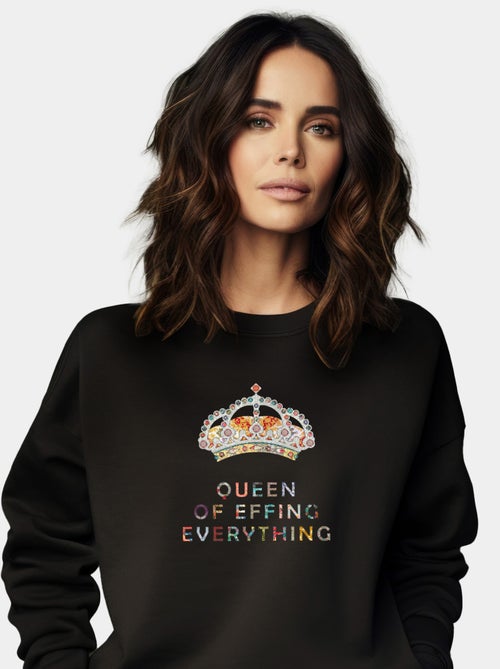 Felpa Donna - QUEEN OF EFFING EVERYTHING - Kiabi