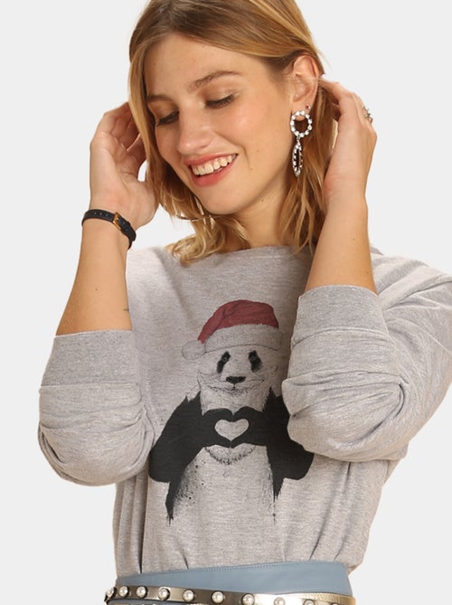 Felpa Donna - SANTA PANDA - Kiabi