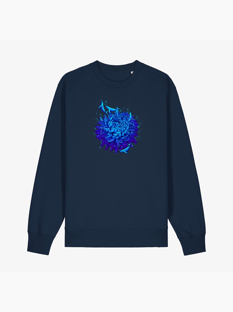 Felpa Donna - SEA FLOWER Blu marino - Kiabi