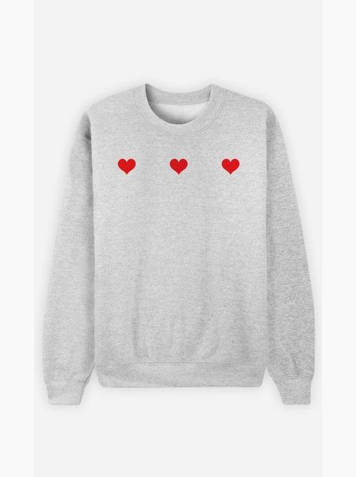 Felpa Donna - TROIS PETITS COEURS - Kiabi Felpa Donna - TROIS PETITS COEURS - Kiabi