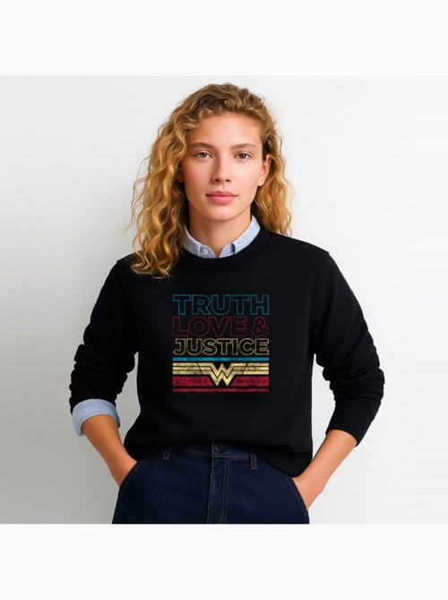 Felpa Donna - TRUTH LOVE & JUSTICE WONDER WOMAN - Kiabi