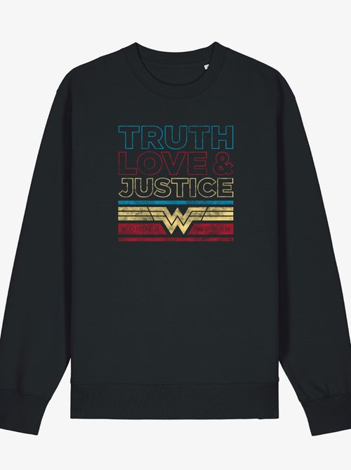 Felpa Donna - TRUTH LOVE & JUSTICE WONDER WOMAN - Kiabi