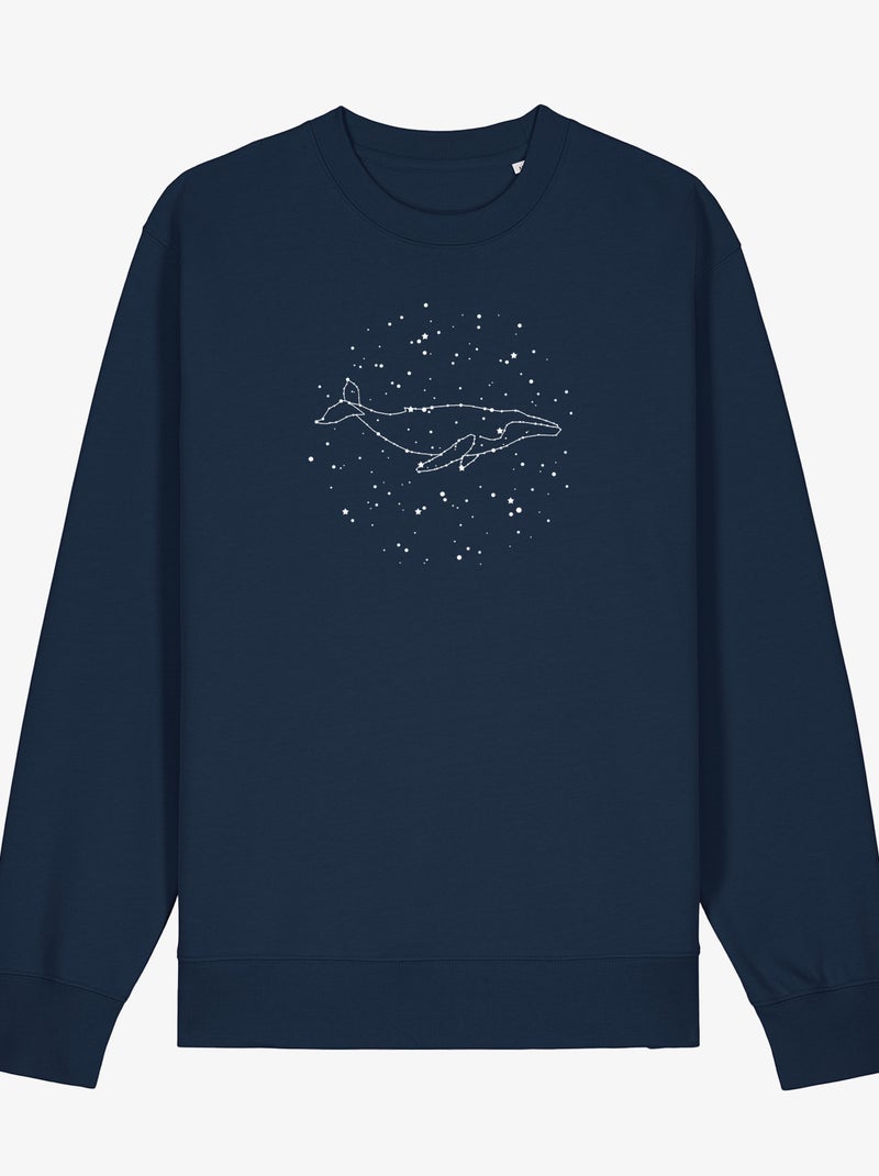Felpa Donna - WHALE CONSTELLATION Blu marino - Kiabi