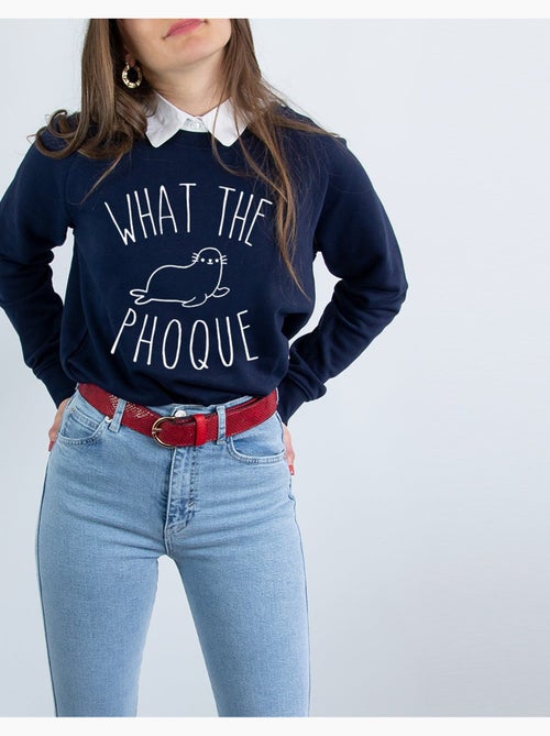 Felpa Donna - WHAT THE PHOQUE - Kiabi Felpa Donna - WHAT THE PHOQUE - Kiabi
