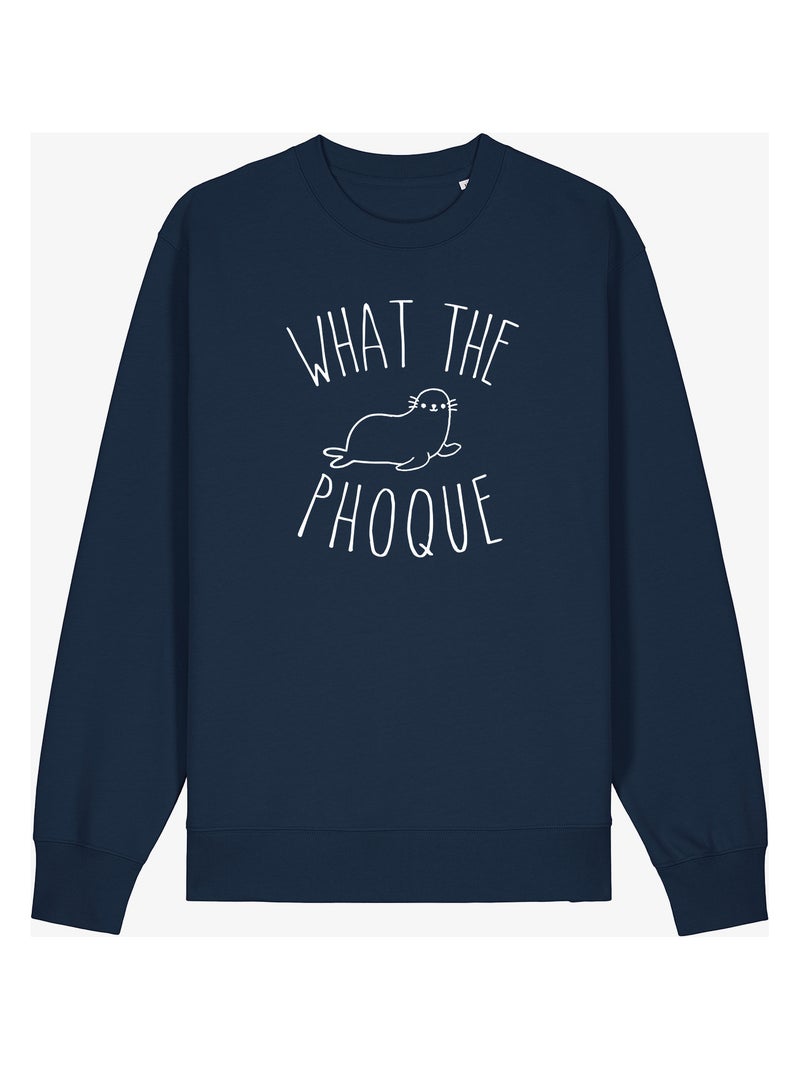 Felpa Donna - WHAT THE PHOQUE Blu marino - Kiabi