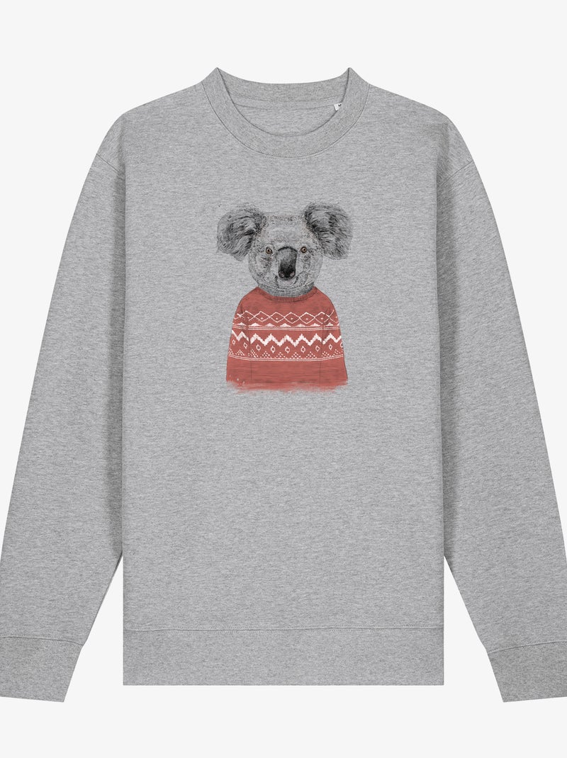 Felpa Donna - WINTER KOALA RED Grigio melangiato - Kiabi