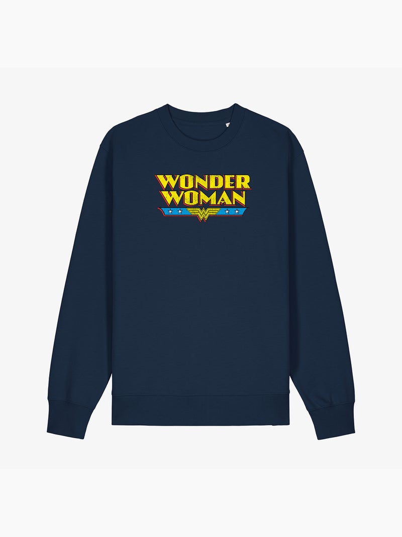 Felpa Donna - WONDER WOMAN Blu marino - Kiabi