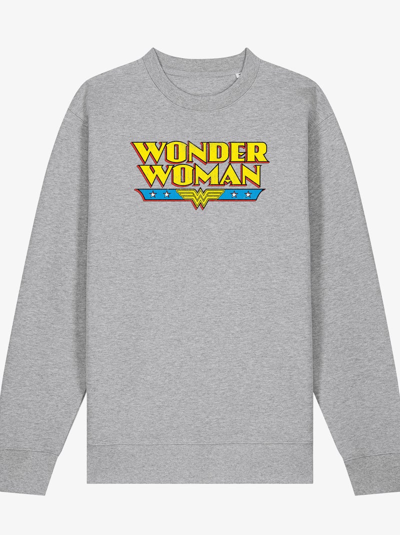 Felpa Donna - WONDER WOMAN Grigio melangiato - Kiabi