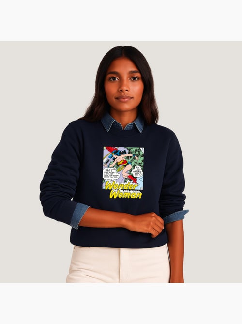 Felpa Donna - WONDER WOMAN I DO KNOW TROUBLE WHEN I SEE IT - Kiabi
