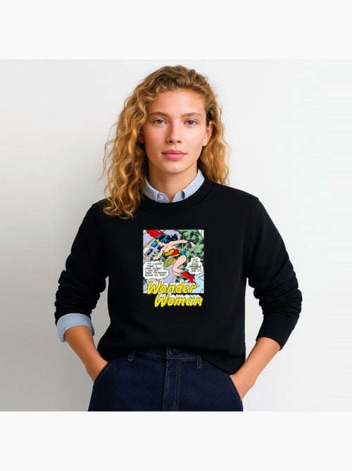 Felpa Donna - WONDER WOMAN I DO KNOW TROUBLE WHEN I SEE IT - Kiabi