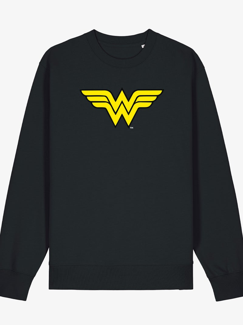 Felpa Donna - WONDER WOMAN LOGO Nero - Kiabi