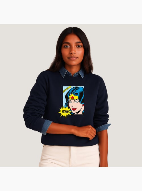 Felpa Donna - WONDER WOMAN POW - Kiabi