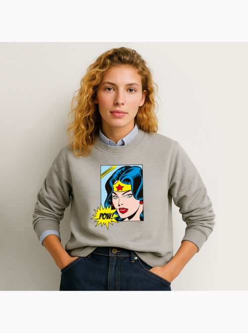 Felpa Donna - WONDER WOMAN POW - Kiabi