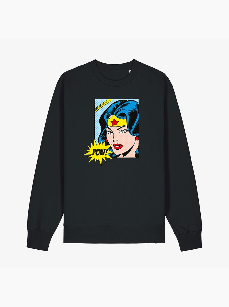 Felpa Donna - WONDER WOMAN POW Nero - Kiabi