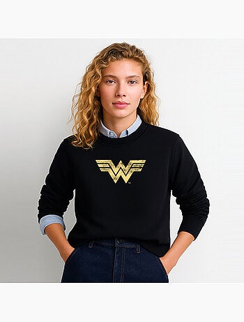 Felpa Donna - WONDER WOMAN VINTAGE LOGO