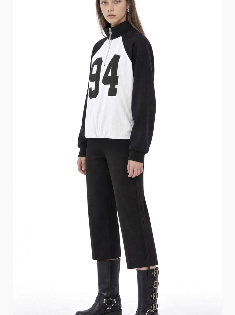 Felpa donna busem Bianco Nero - Kiabi