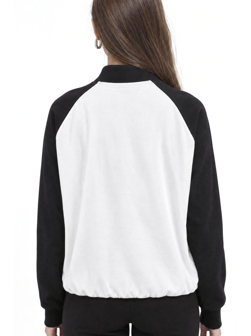 Felpa donna busem Bianco Nero - Kiabi