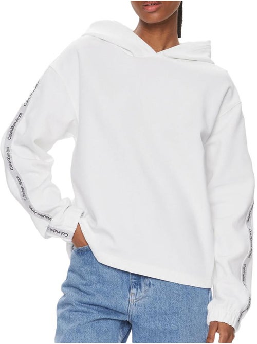 Felpa donna calvin klein con elastico ricamato - Kiabi