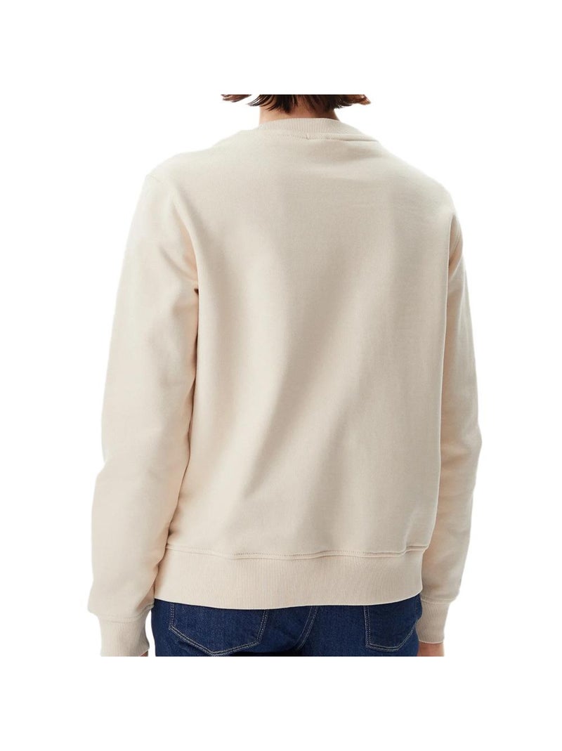 Felpa Donna Calvin Klein Ecru - Kiabi