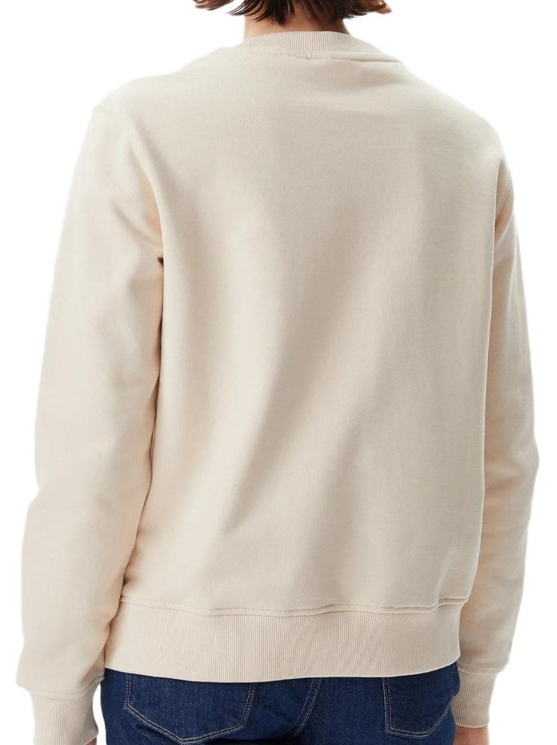 Felpa Donna Calvin Klein Ecru - Kiabi