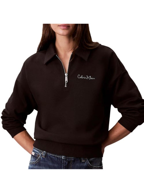 Felpa Donna Calvin Klein Jeans in French Terry - Kiabi