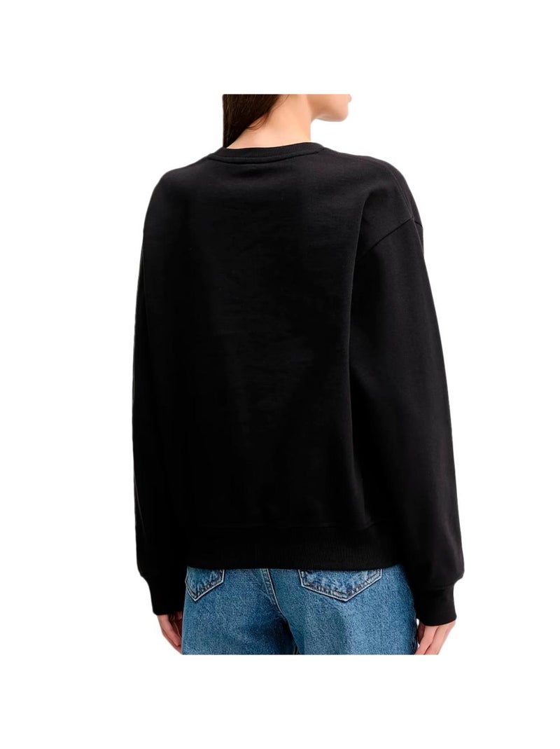 Felpa Donna Calvin Klein Jeans Nero - Kiabi