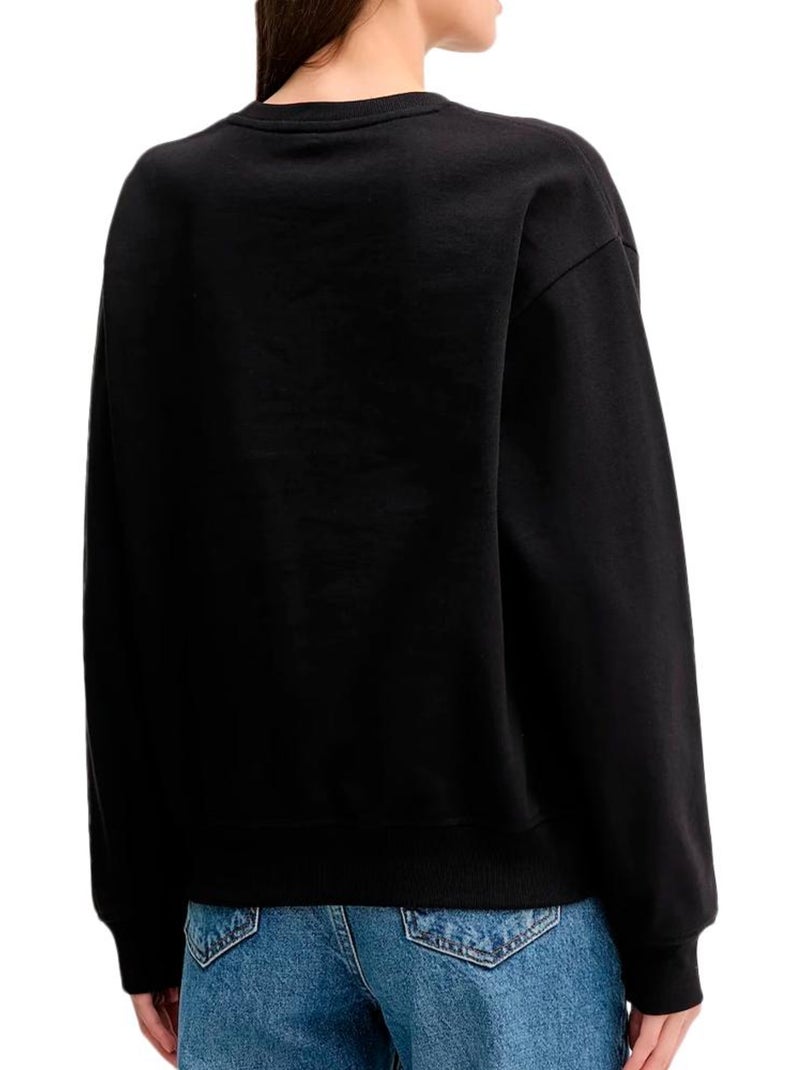 Felpa Donna Calvin Klein Jeans Nero - Kiabi