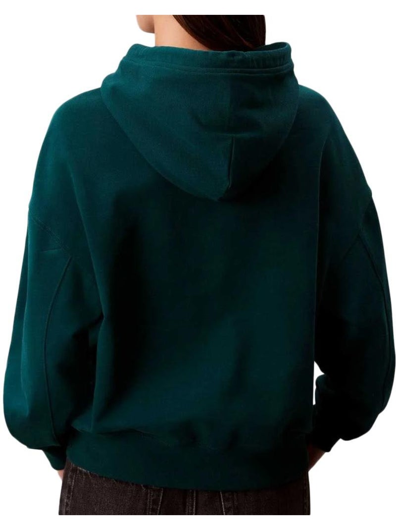 Felpa Donna Calvin Klein Jeans Verde - Kiabi