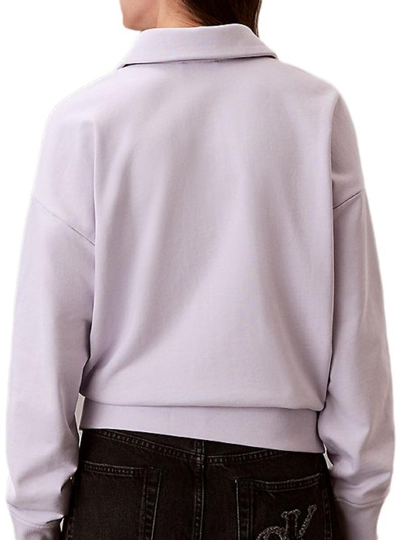 Felpa Donna Calvin Klein Jeans Viola - Kiabi