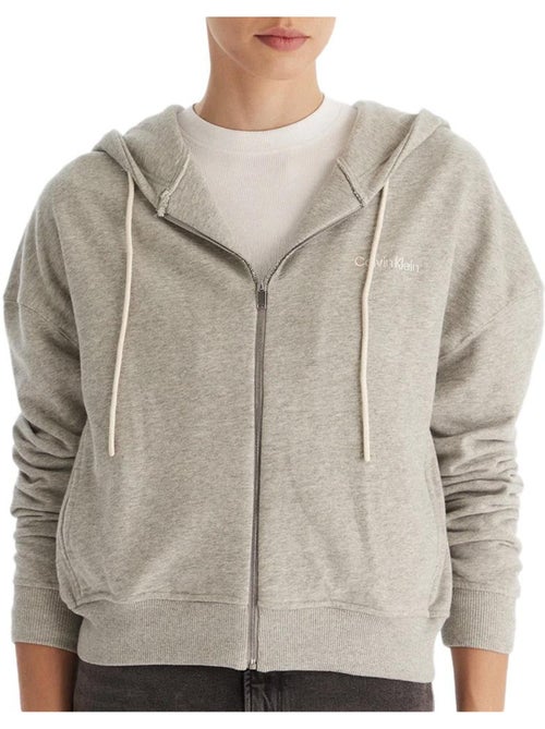 Felpa Donna con Zip Calvin Klein Jeans - Kiabi