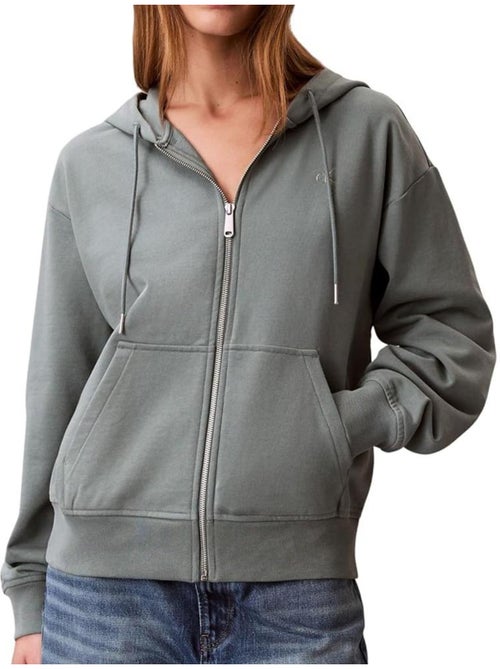 Felpa donna con zip calvin klein jeans - Kiabi Felpa donna con zip calvin klein jeans - Kiabi